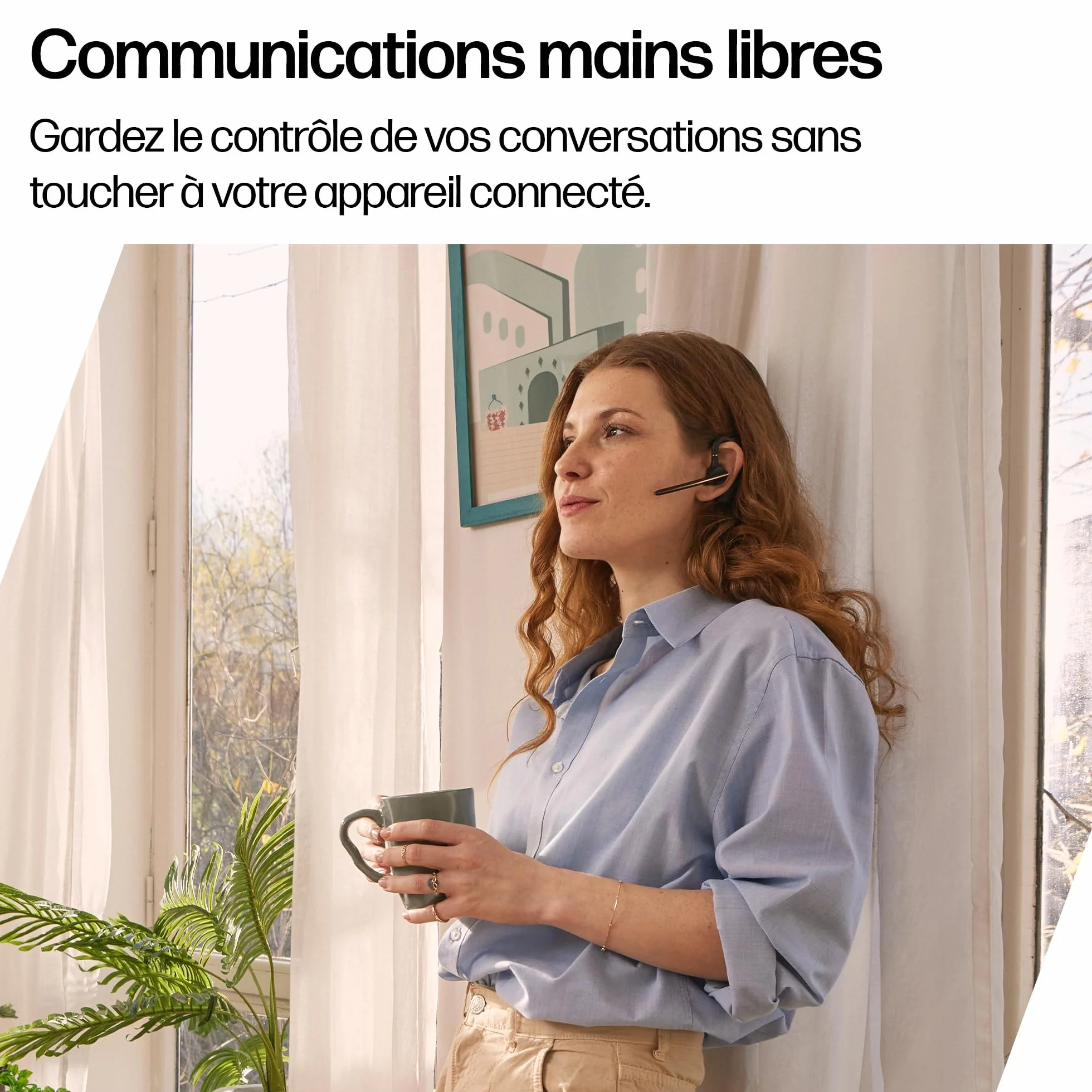 Poly Voyager Legend 50 Casque Customer Special 1 - Casque Bluetooth Simple avec Micro antibruit - Design Ergonomique - Commandes vocales - Léger - Connexion au Mobile/Tablette Via Bluetooth - Noir