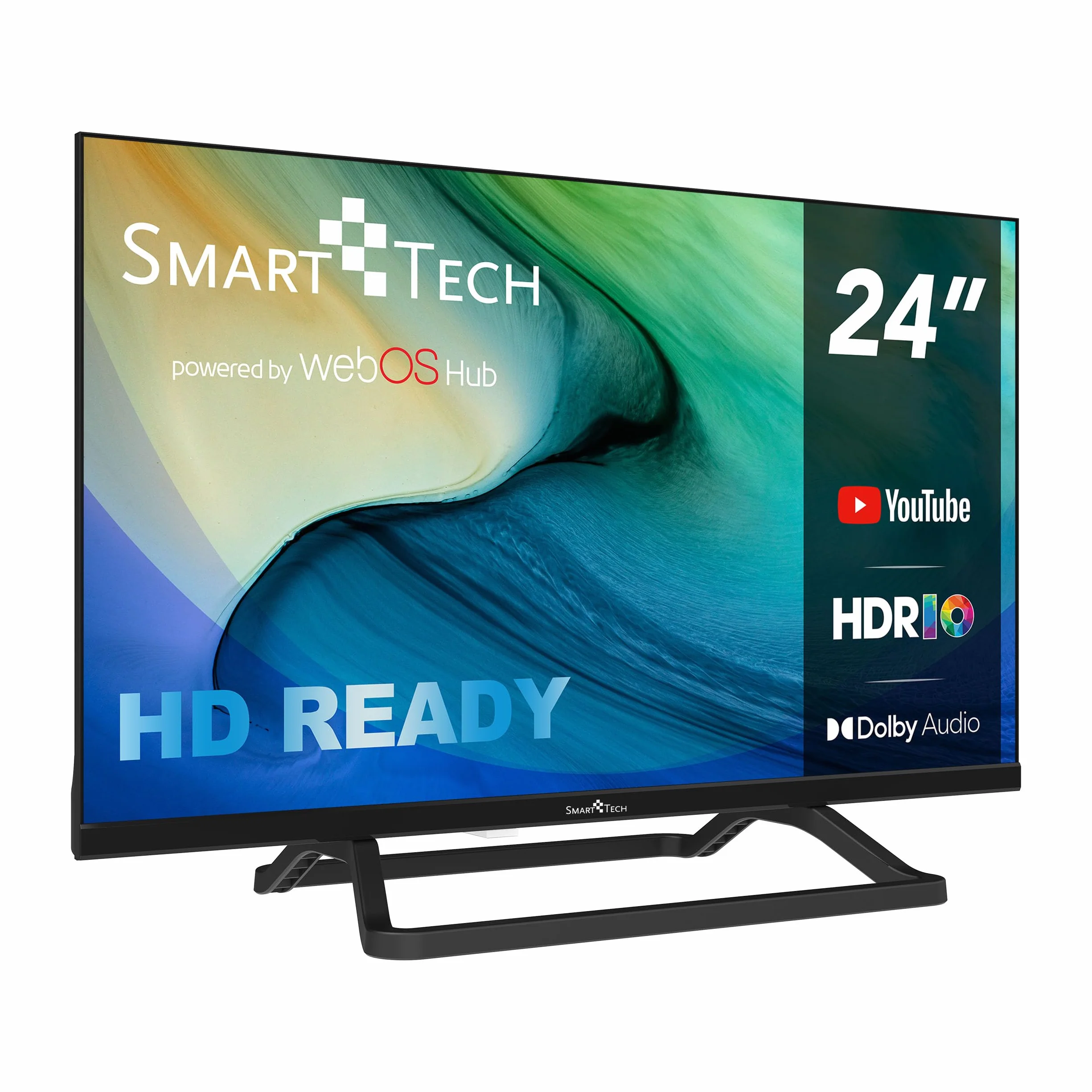 Smart Tech TV LED HD 24' (60 cm) Smart TV Web OS-24HW01V3- Netflix, Prime Video, Youtube 3xHDMI - 2xUSB -Dolby Audio