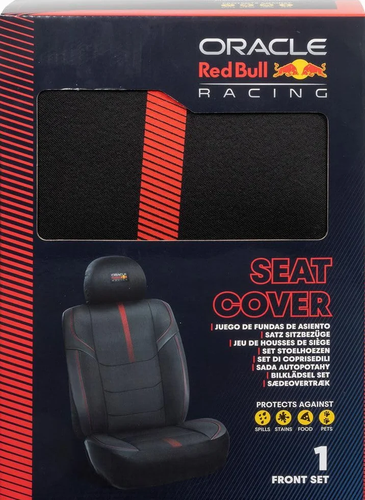 RED BULL Racing Powerbar II Lot De 3 Housses De Siège Auto Noir/Rouge
