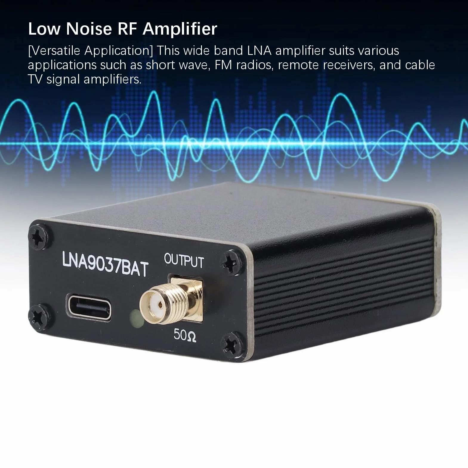 Amplificateur RF LNA Largeband 10k-6GHz 20 dB Gain 35 dBm IP3 pour Radio Amateur