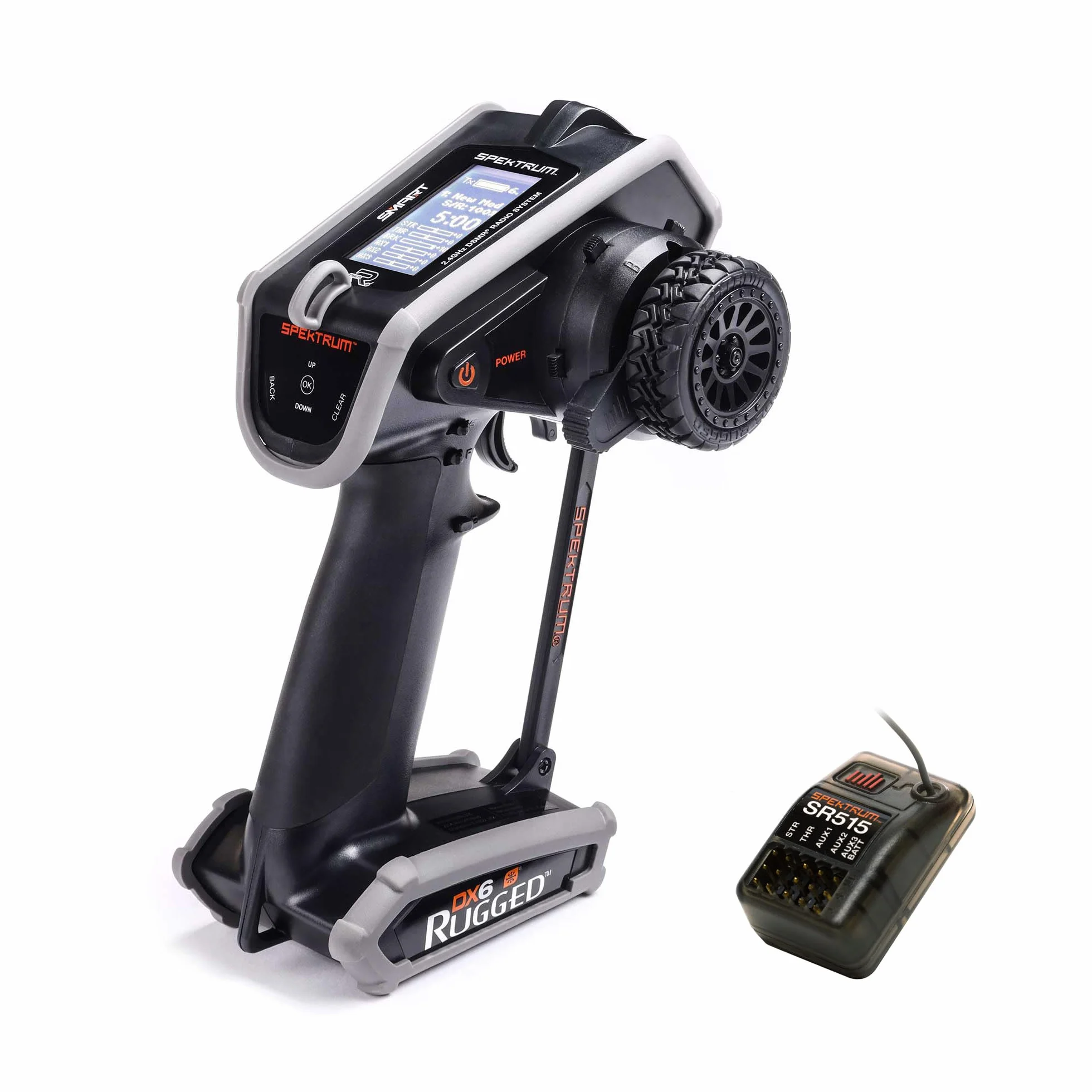Spektrum DX6 Rugged 6 Channel DSMR Transmitter with SR515 SPM6215 Transmitter