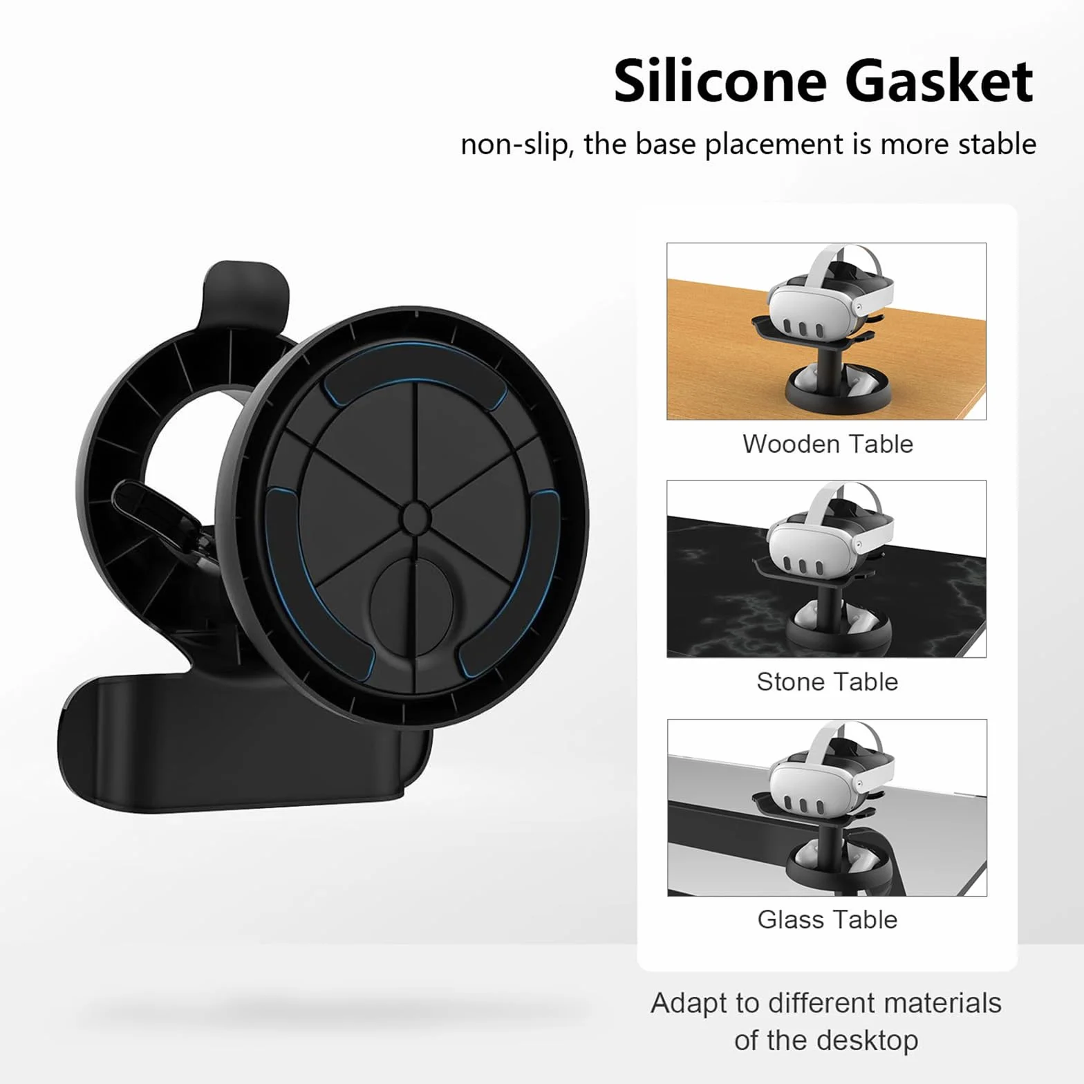 SHEAWA Support de casque VR pour Vision Pro/PICO 4/PSVR 2/Meta Quest 3/Quest 2/Rift S VR Accessoires