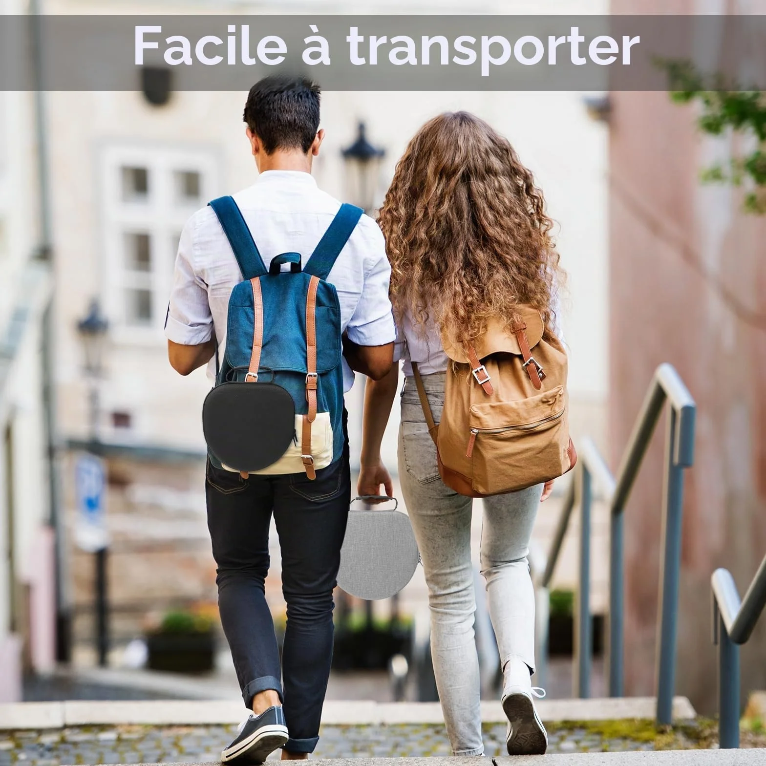 ProCase Étui Transport Rigide pour AirPods Max 2020/2024 avec Couvercle et Pochette en Filet, Noir