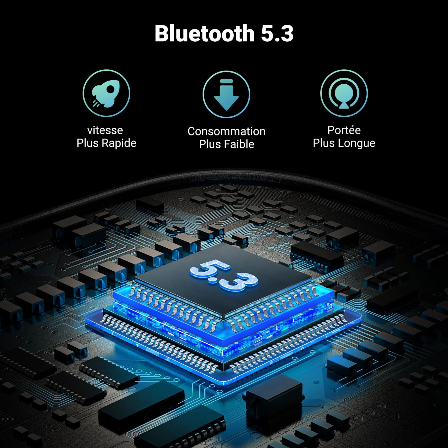 UGREEN Émetteur Bluetooth 5.3 aptX TV 2 en 1 Jack 3.5 mm Adaptateur Audio