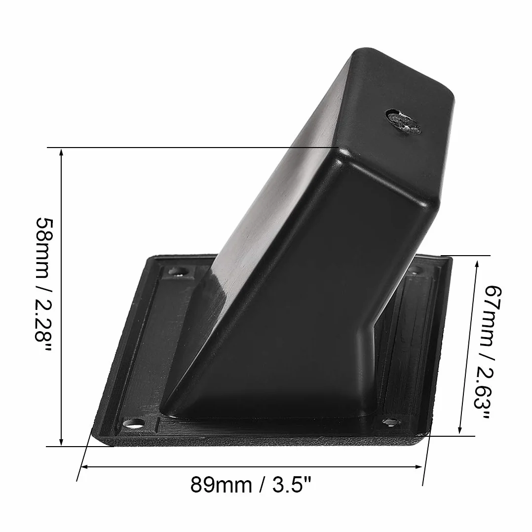 sourcing map Lot de 2 poignées de haut-parleur encastrées en plastique pour enceinte PA/DJ