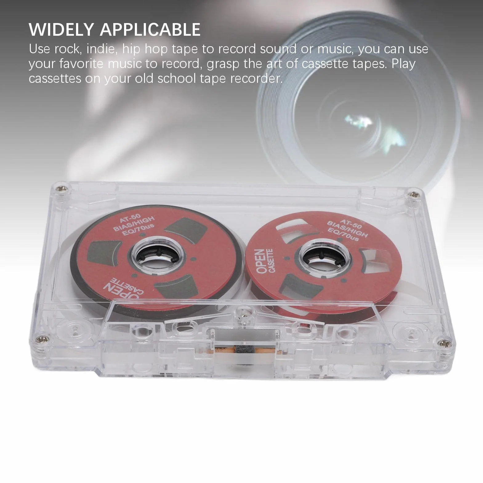 Cassette Vierge Audio Bobine à Bobine 50 Minutes Double Face Rouge
