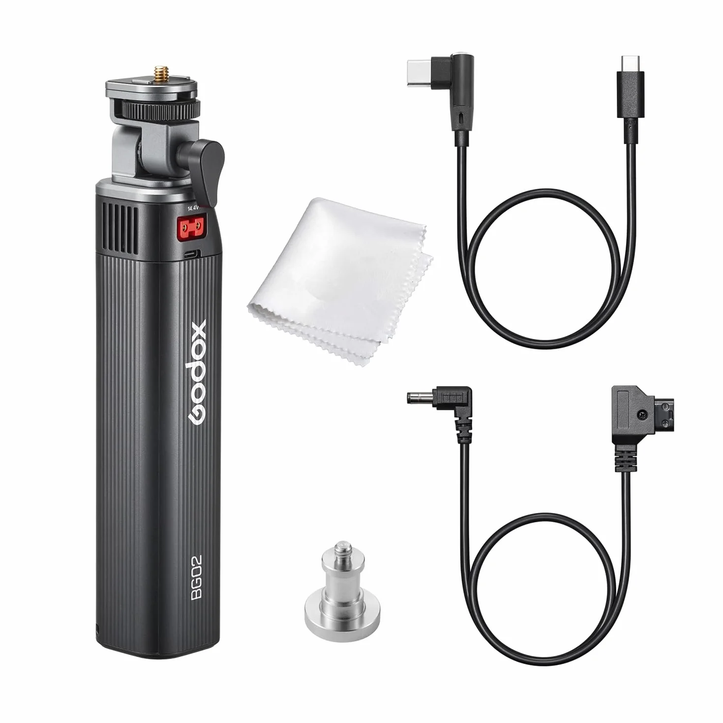 Godox BG02 Battery Grip, solution portable de 95 Wh pour Flash Godox AD100Pro, AD200 PRO II, AD300Pro et lumière vidéo LED ML100BI ML100R