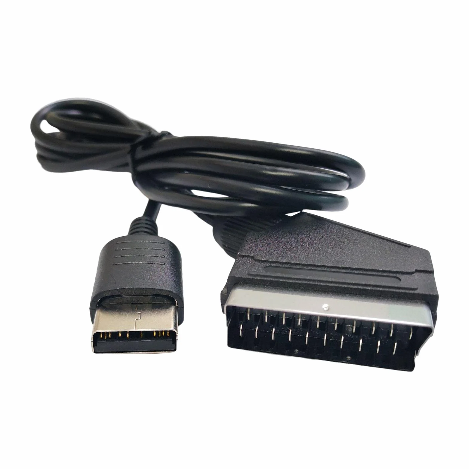 Câble Péritel pour Console Sega Dreamcast, 1.8m, Câble de Connexion Amélioration Vidéo et Audio, Compatibilité TV avec Prise SCART, pour Rétrogaming et Remplacement