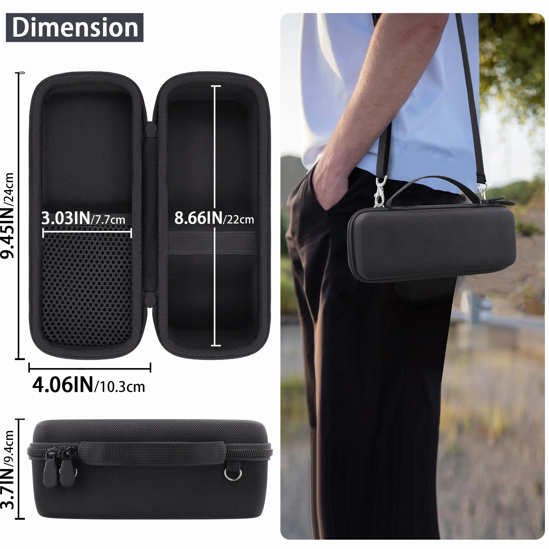 co2CREA Dur Étui de Voyage Rigide Housse Cas Coque pour JBL Tuner 3 Portable