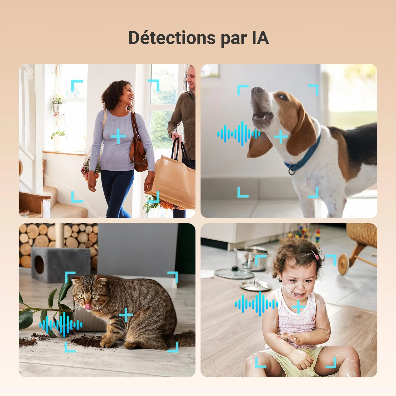 EZVIZ C6N G1 4K Caméra Surveillance WiFi Intérieure 360° Vision Nocturne Couleur WDR