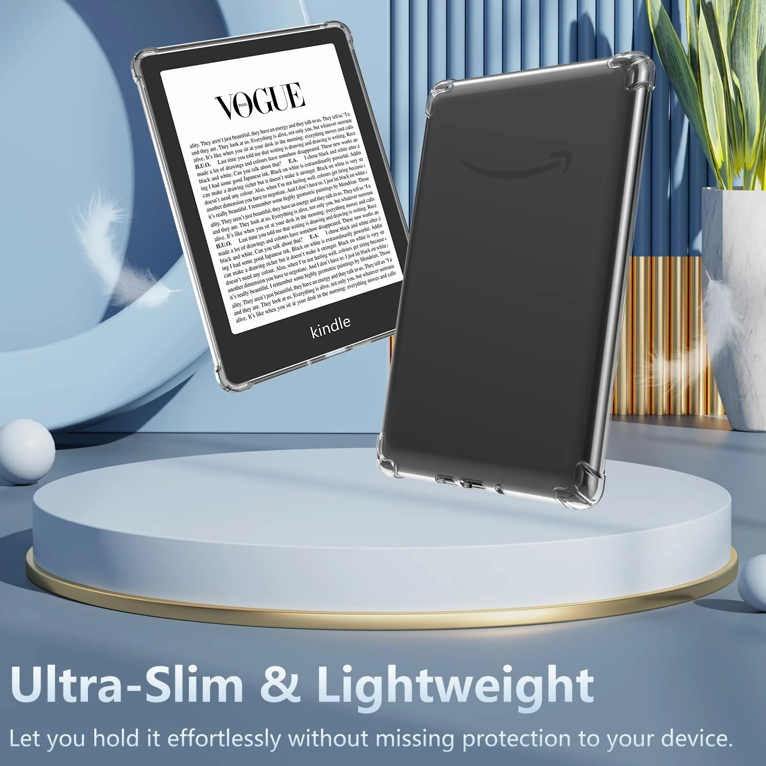 TQQ Étui pour Kindle Paperwhite 7" (12ème génération - 2024) et Kindle Colorsoft Signature Edition, Coque de Protection en TPU Ultra Doux et Flexible pour Kindle Paperwhite 2024