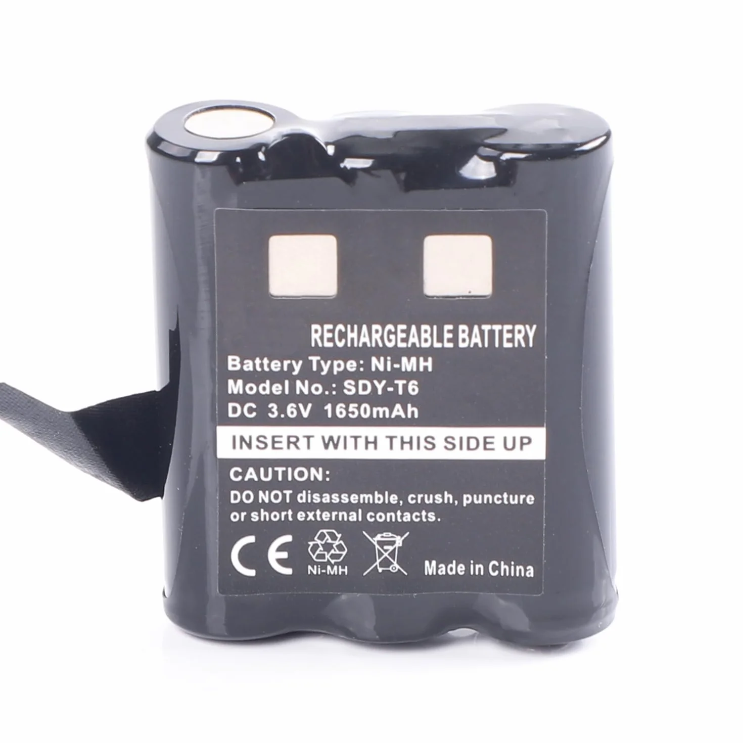 2Pcs 1650mAh 3,6V AA Rechargeable Ni-MH Batterie de Rechange pour Motorola Radio TLKR T92 H2O T82 Extreme T62 T605 H2O T800 PMNN4477AR 1532 PMR446 Walkie Talkie