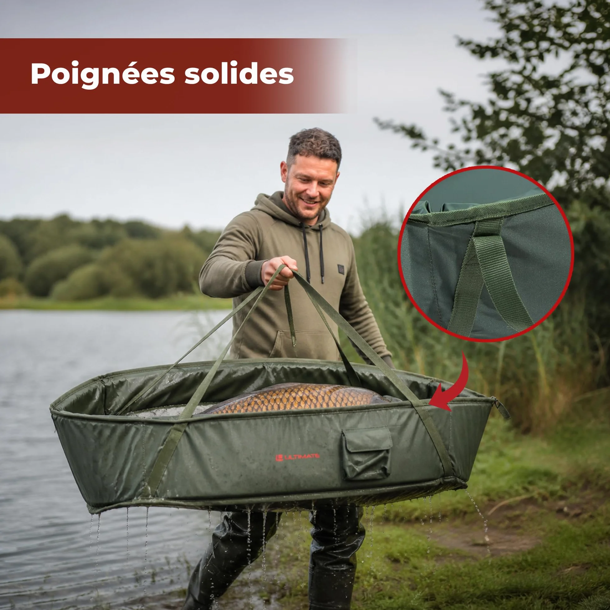 Adventure Carp Cradle Tapis De Réception Sac De Conservation