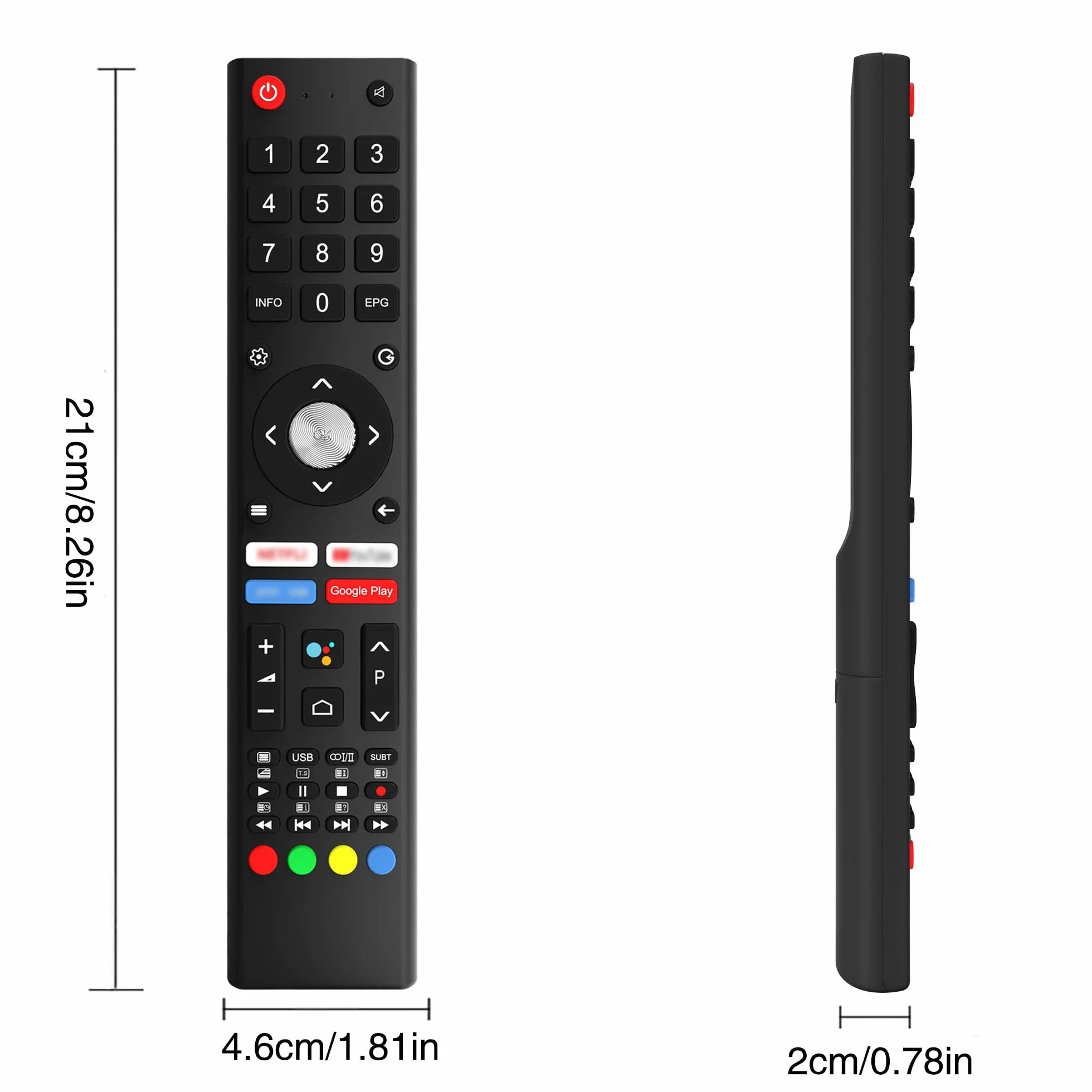 Télécommande TV de Remplacement pour ChiQ/Changhong/SABA – Compatible L32H7S, L40H7A, L50H7A, U55IP7UHD,etc - Aucun réglage requis