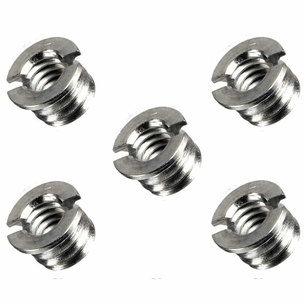 Greluma 10 pièces métal 1/4 "à 3/8" convertir Adaptateur de vis pour trépied Monopode rotule DSLR SLR（2 Types）