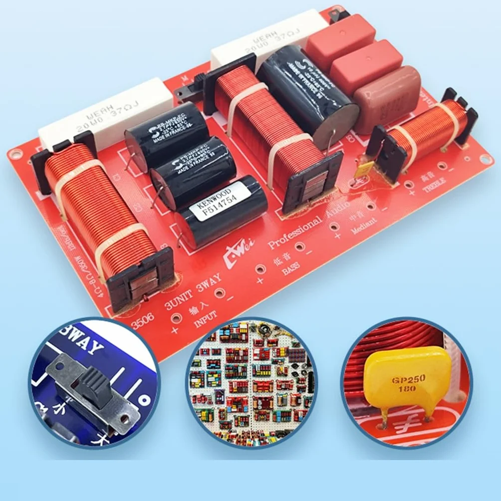 Module de filtre HiFi Crossovers 3 voies pour haut-parleur domestique