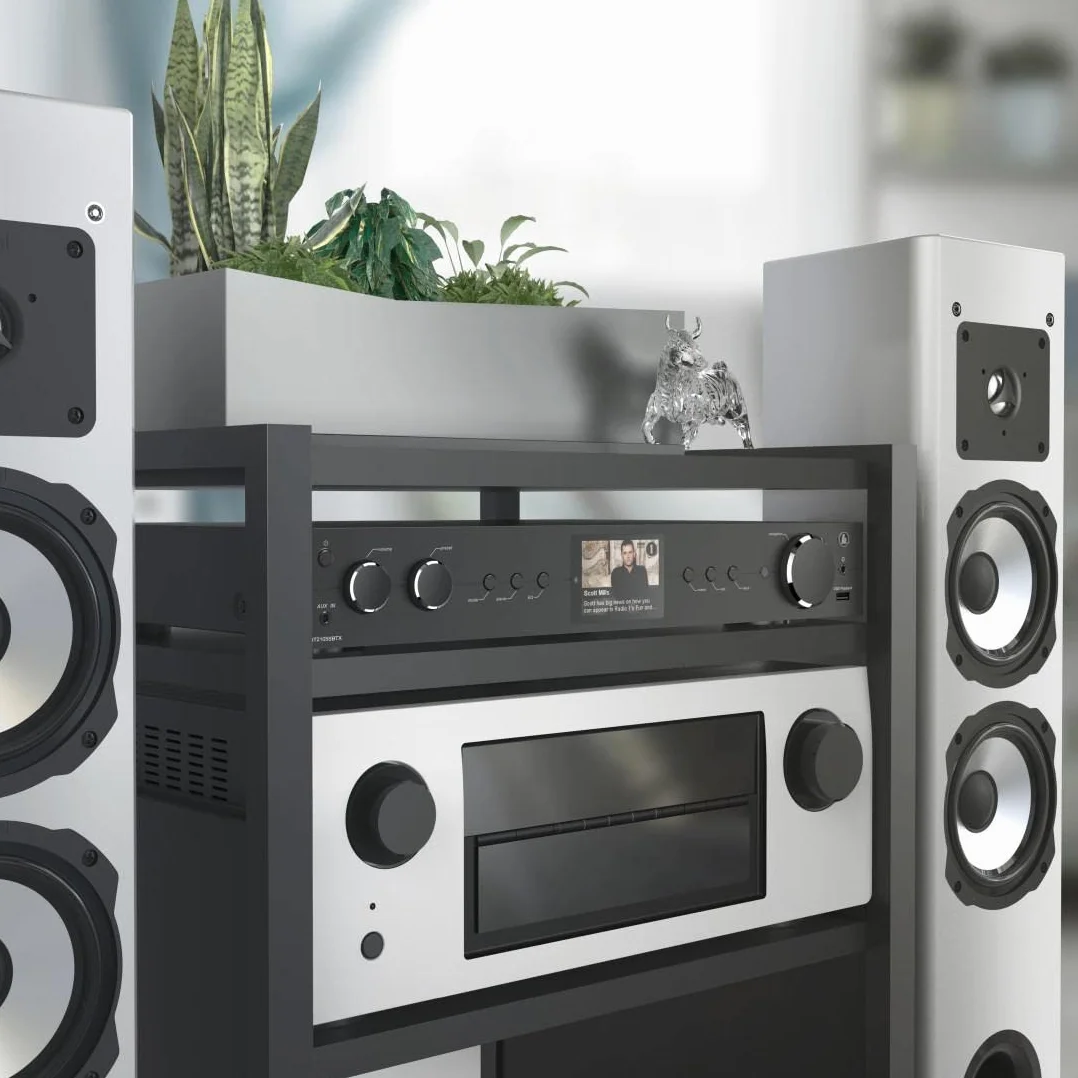 Hama iTuner Hi-FI DIT2105SBTX Dab+ Bluetooth (Tuner Internet Radio FM Dab, Tuner HiFi, Radio numérique, RX/TX, WiFi, Spotify Connect, Amazon Music, App UNDOCK, Port USB, télécommande) Noir