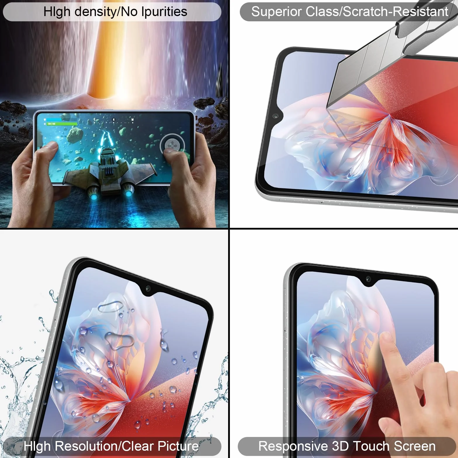 Écran pour Samsung Galaxy A14 4G, Écran de Remplacement LCD Tactile SM-A145F avec Cadre