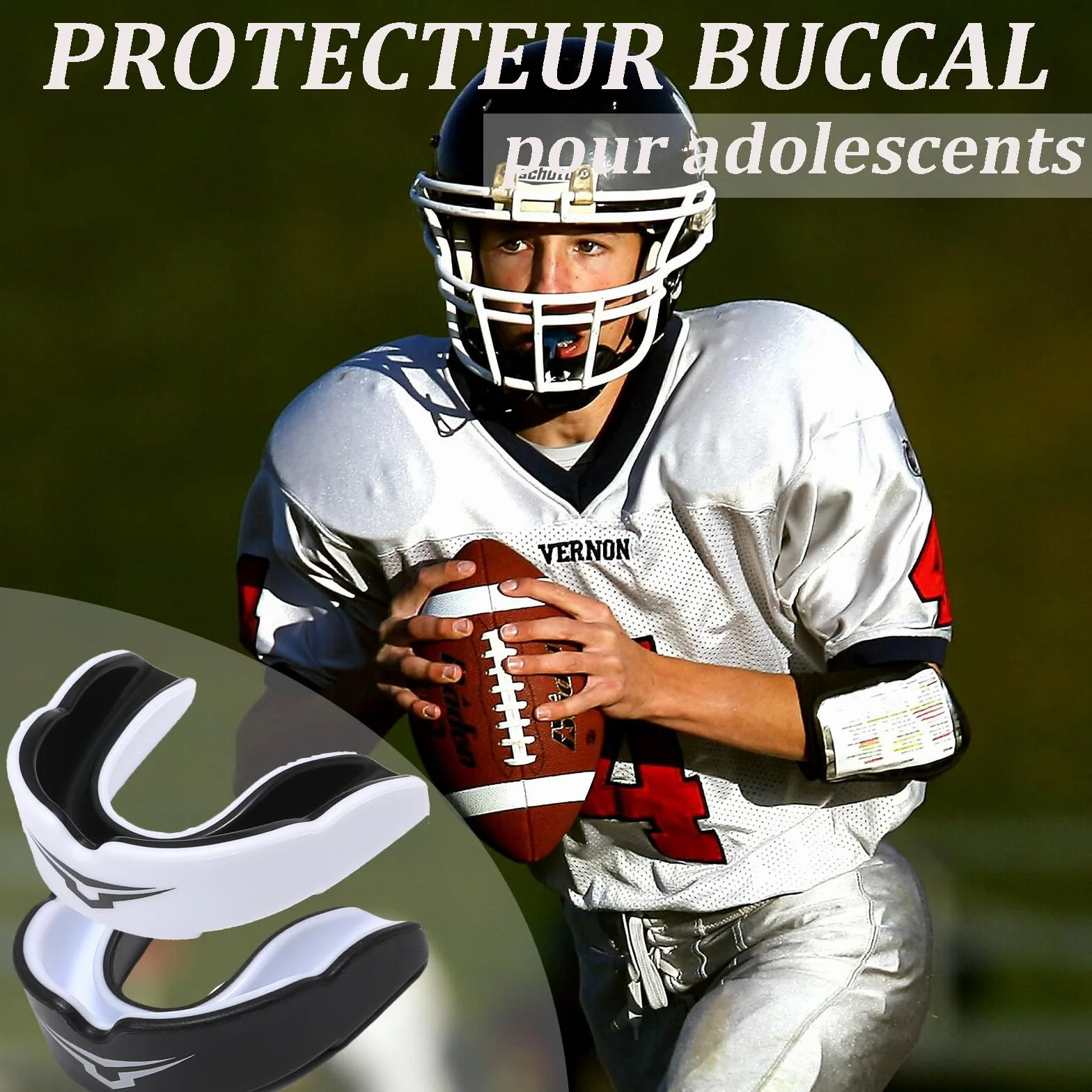 Protège Dents Enfant 11-16 Ans Lot de 2 – Protection Buccale Hockey, Boxe, Arts Martiaux – Certifié CE
