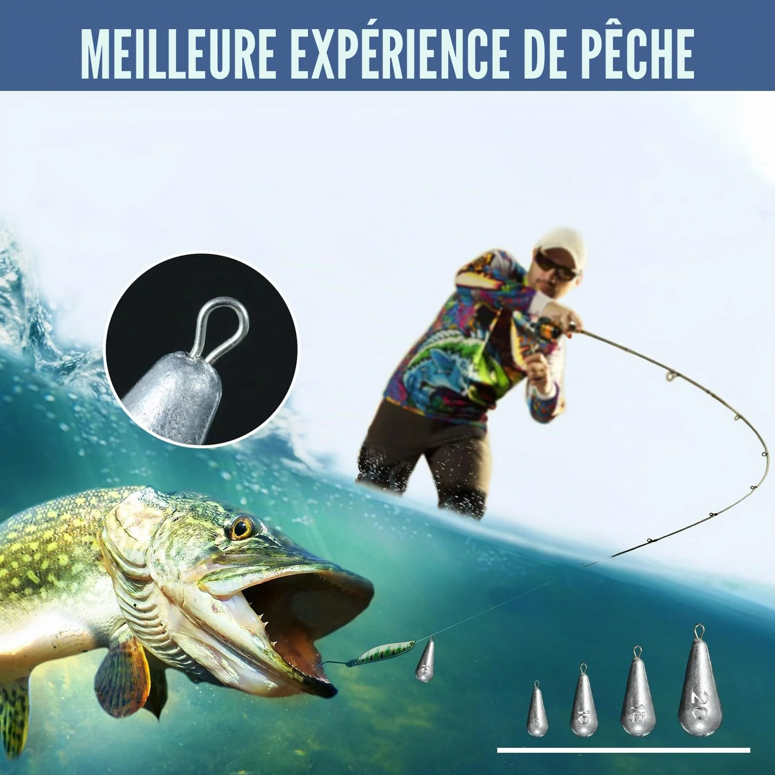 Poids de Pêche Plombs Drop Shot 5g 10g 15g 20g Forme de Goutte Pêche Sinker pour Mer Eau Douce