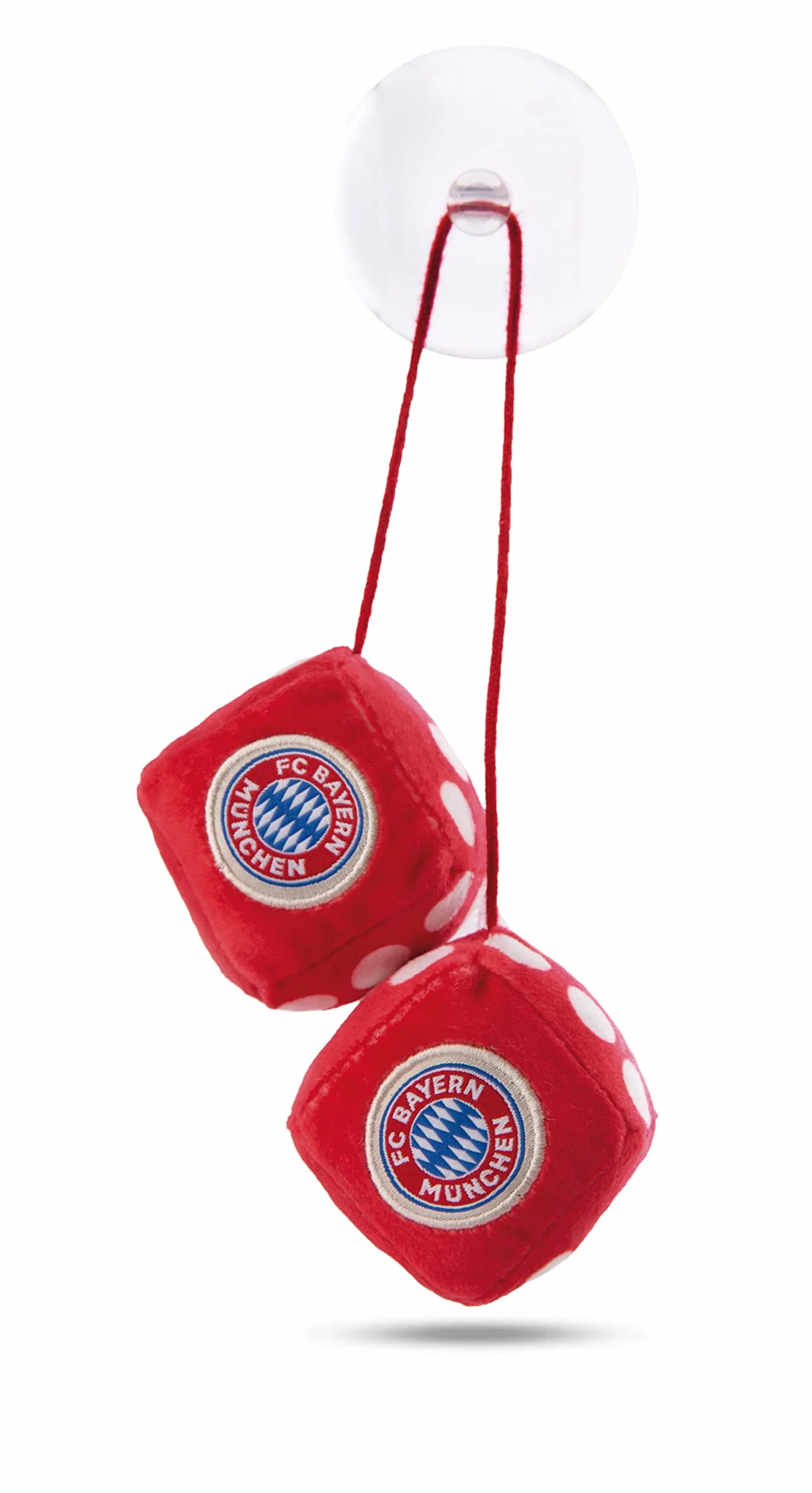 NICI Dés Pelucheux FC Bayern Ours Berni 4x4cm Rouge