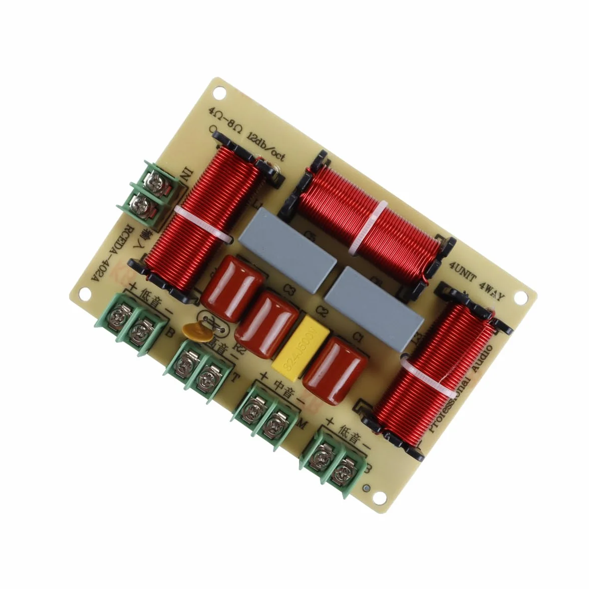 Filtre 4 voies 250 W 4-8 ohms pour haut-parleur voiture et système stéréo domestique
