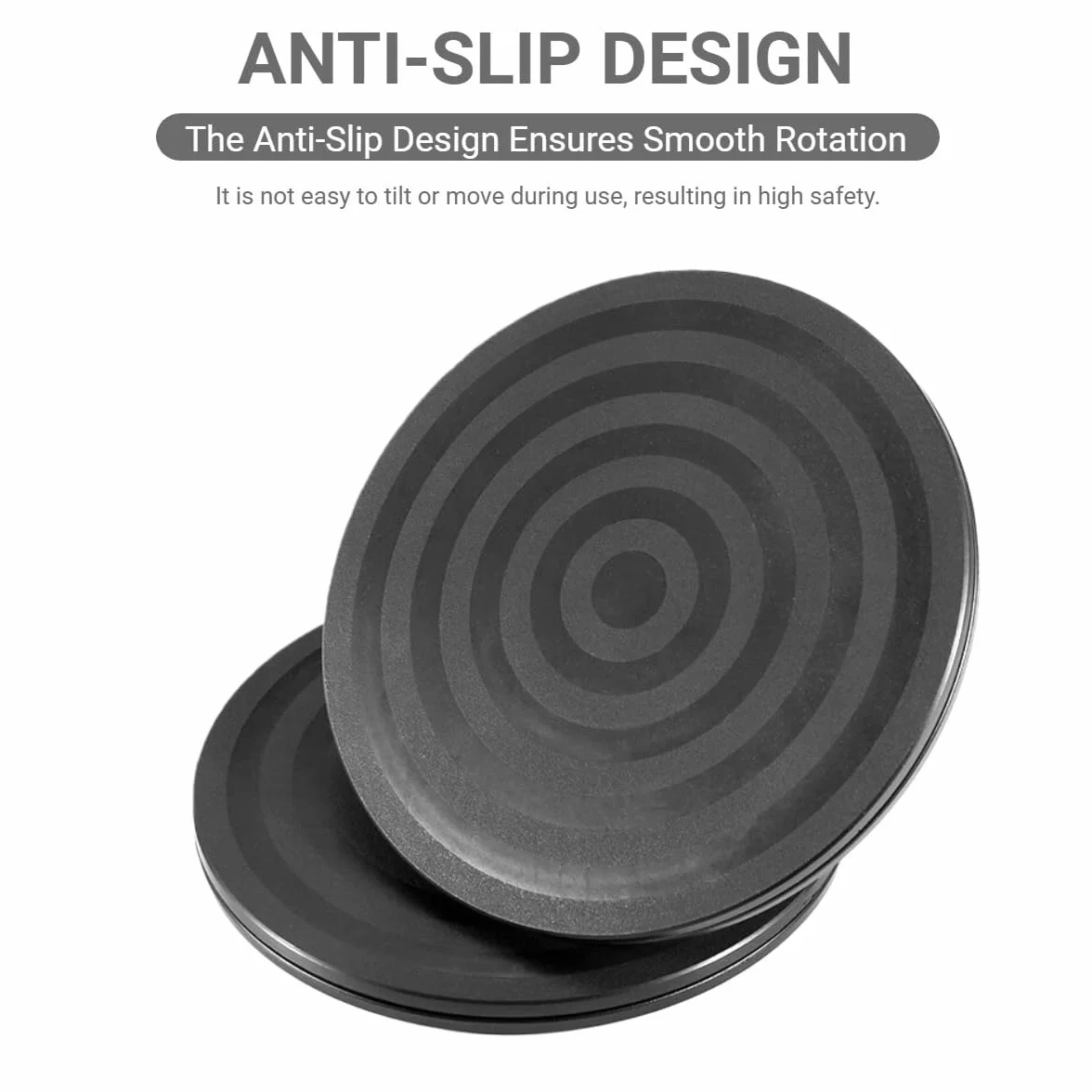 Heavy Duty Tourne-Disque Rond Rotatif,Plateau Tournant Universel Noir,Support Plaque Tournant Rotatif pour Travaux Manuels,Aérographe,Peinture,Téléviseurs à Écran Plat,Haut-parleurs