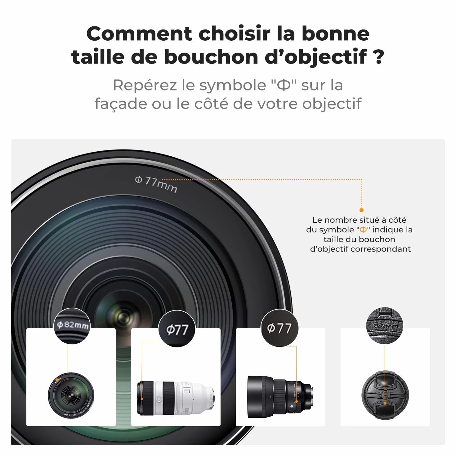 K&F Concept 67mm 2 x Bouchon Objectif + 2 x Élastique + 1 x Chiffon de Nettoyage Emballé sous Vide Compatible avec Appareil Photo Canon Nikon Sony Olympus Fujifilm Pentax Panasonic Leica