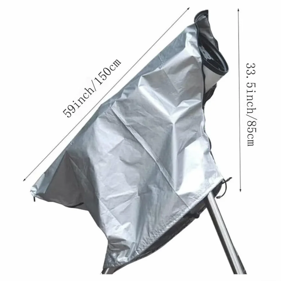 Housse de télescope en tissu Oxford 210D – Protection étanche à la poussière avec cordon de serrage réglable (B)