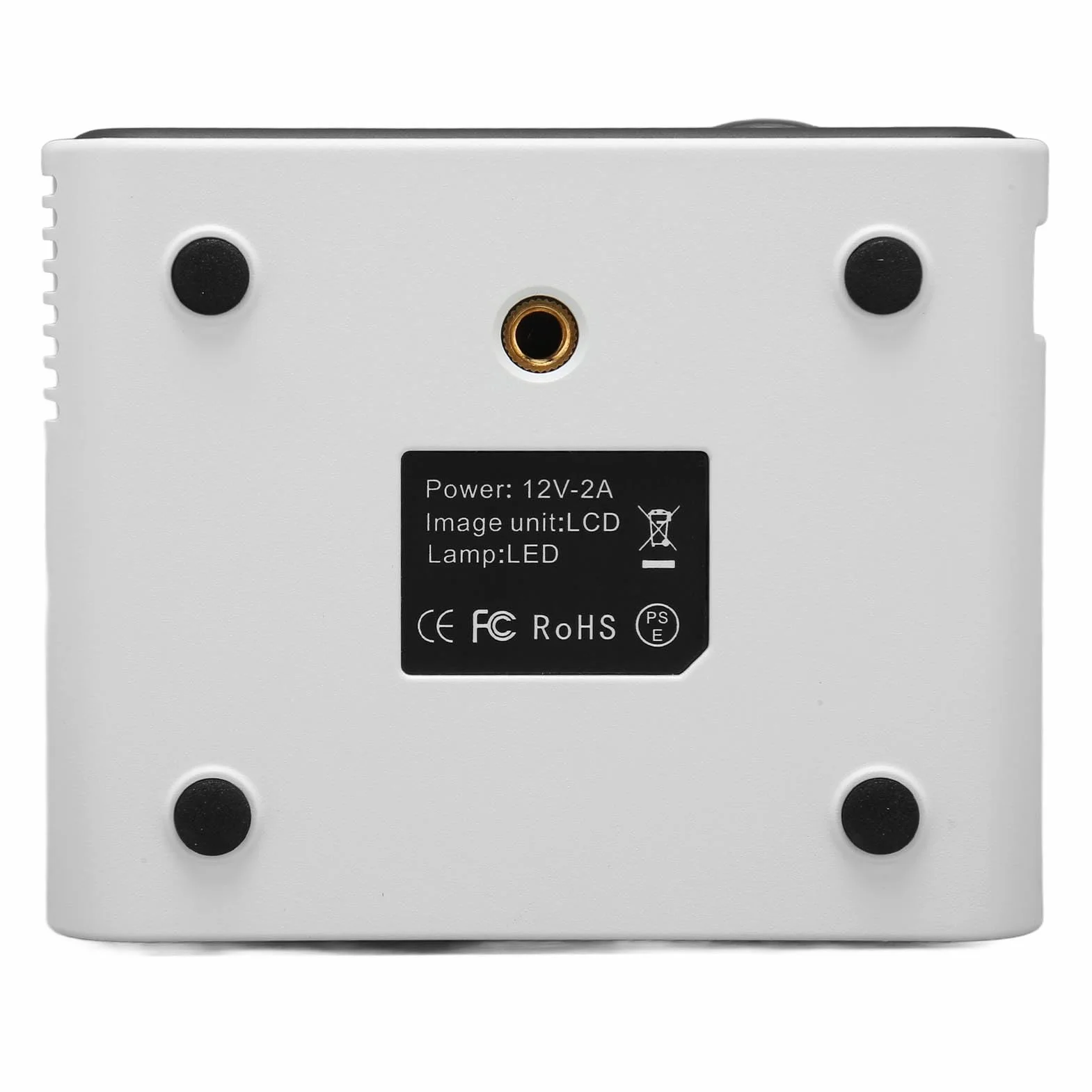 banapoy Mini Projecteur LED Full HD 1080P Portable WiFi Vidéoprojecteur pour téléphone et Ordinateur Blanc