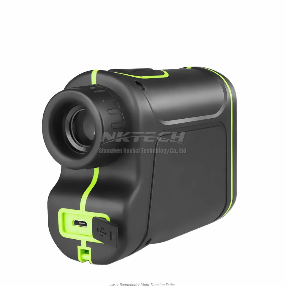 Télémètre laser 4-en-1, portée 1500 m, grossissement 8x, rechargeable, pour chasse et golf
