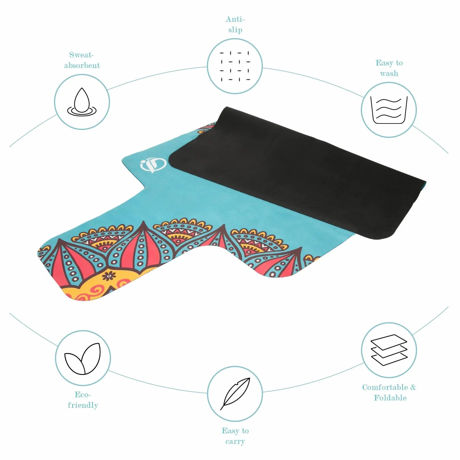 Tapis de Réforme Pilates Antidérapant 96 x 56 cm Housse pour Machine d'exercice