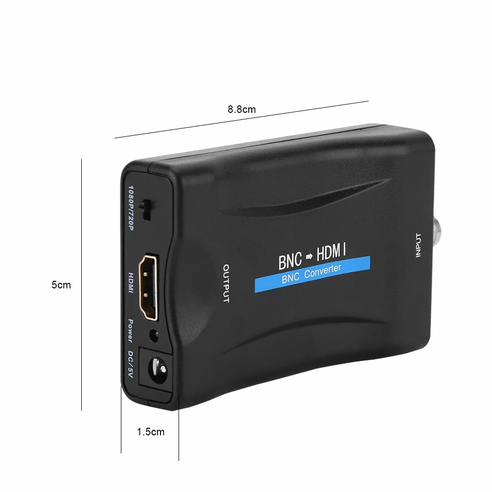 FOSA Moniteur de Surveillance HD 1080P BNC vers HDMI Convertisseur