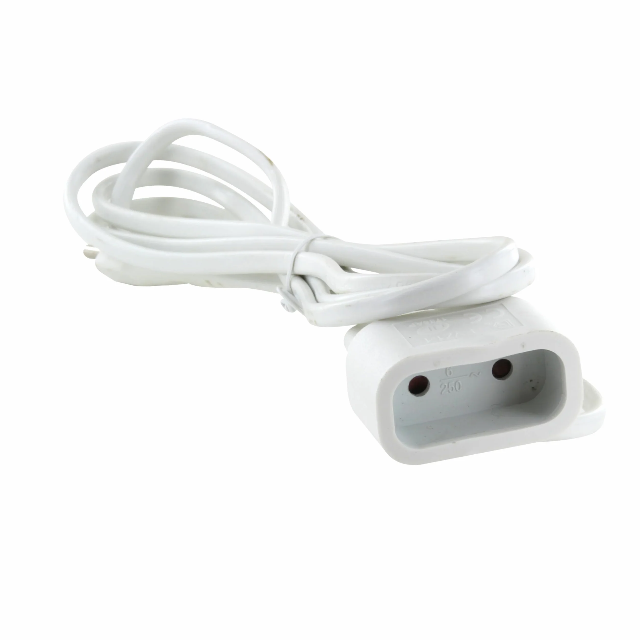 Prolongateur 6A 2mm Blanc HO3VVH2-F 2x0,75mm2