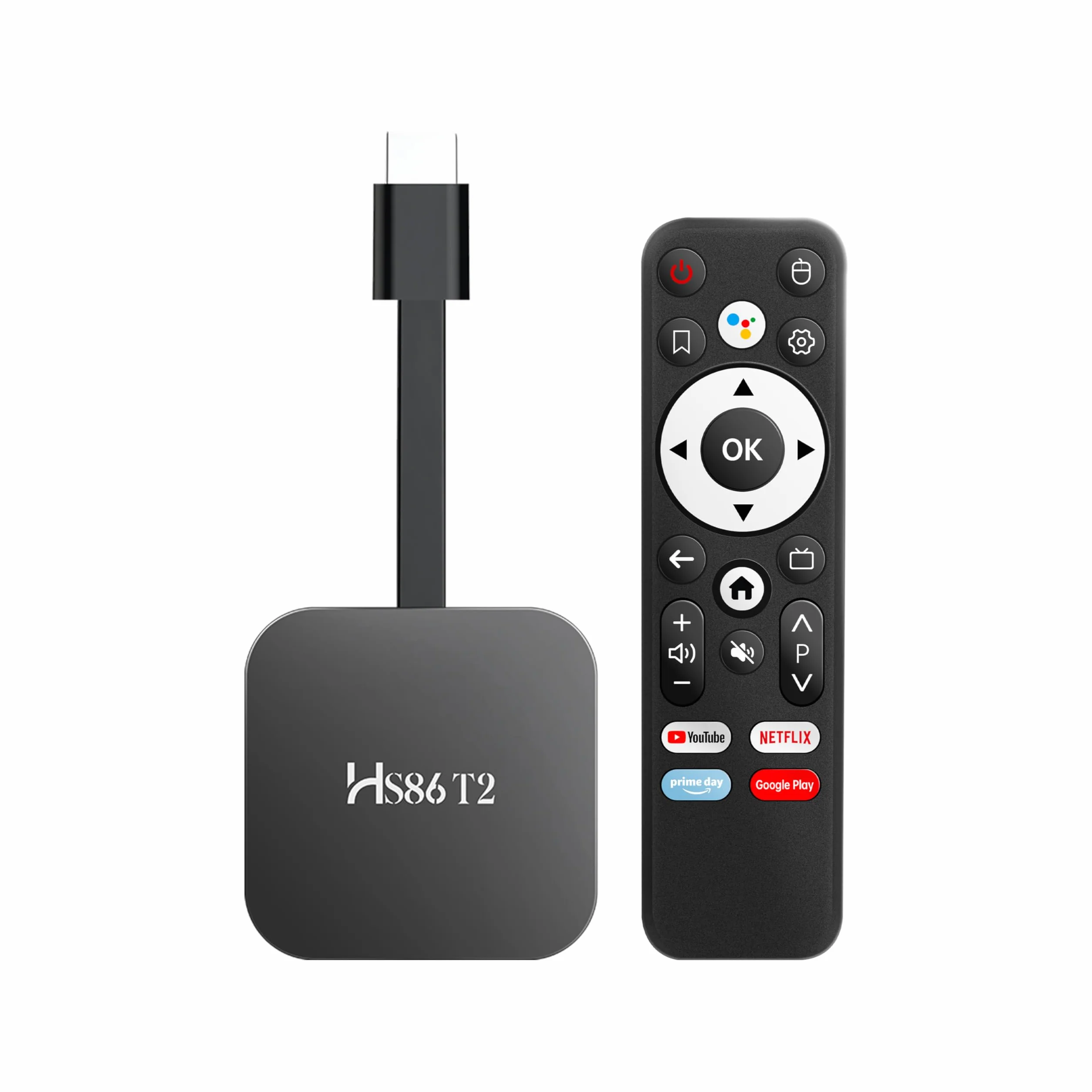 Android TV Stick 14.0, Smart TV Stick 2 Go de RAM, 16 Go de ROM, puce RK3518, double WiFi 2,4 G/5,8 G, BT5.0, HDMI 2.0 et HD 4K, télécommande vocale, prise en charge vidéo et audio Noir 2026