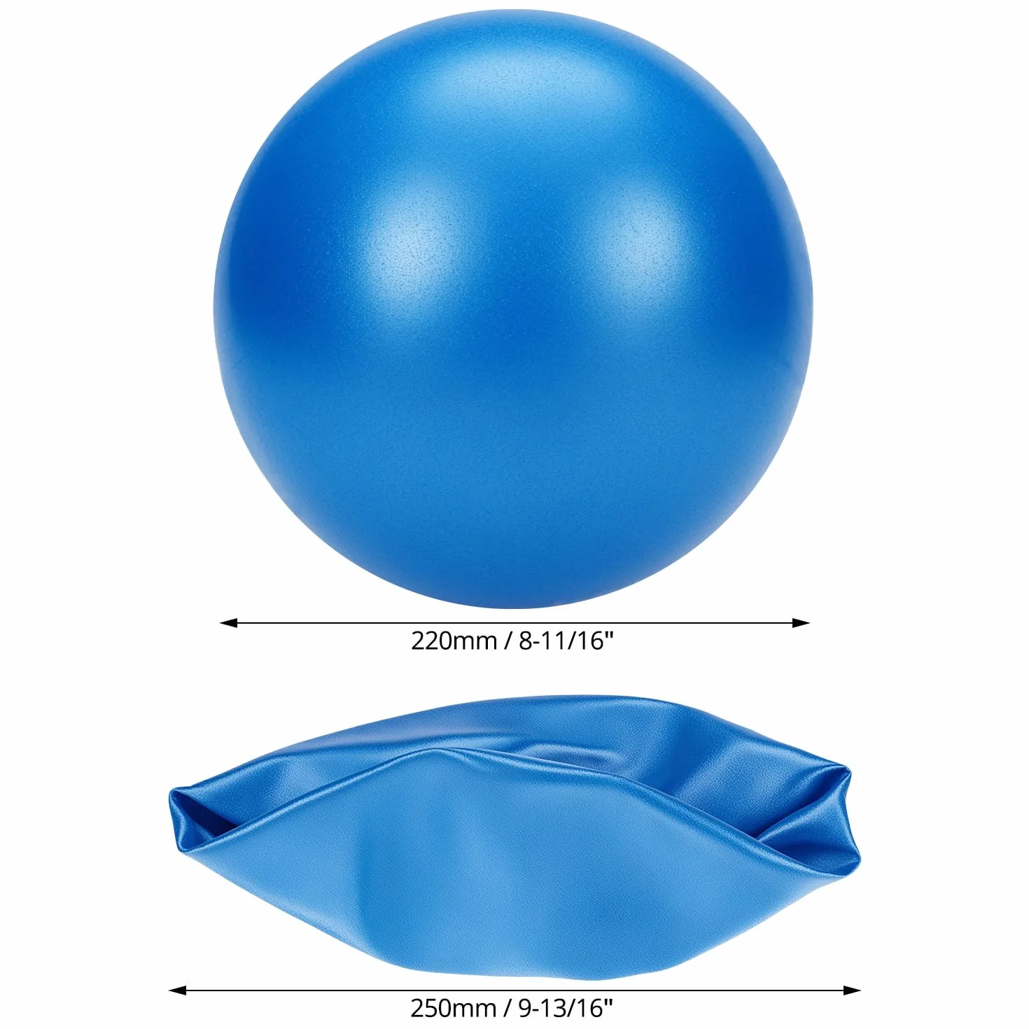 Ballon Pilates QWORK 25 cm Anti-Dérapant Gymnastique Yoga
