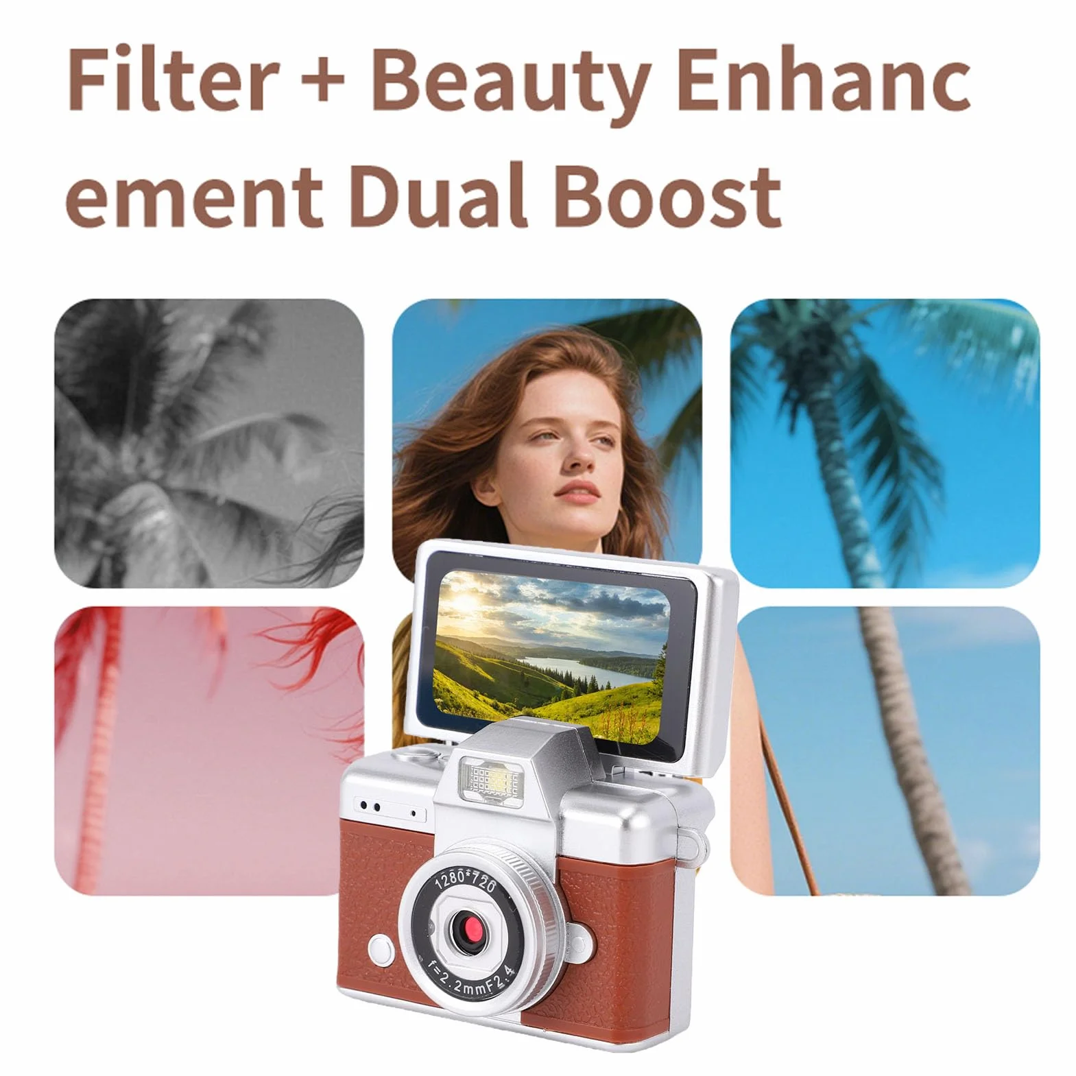 Tangxi Caméra Porte-clés, écran LCD Rabattable de 1,47 Pouces 1080P 48MP, Mini Caméscope Numérique Ultra Clair, Lampe de Poche Intégrée, Enregistreur Vidéo Portable pour la Reconn