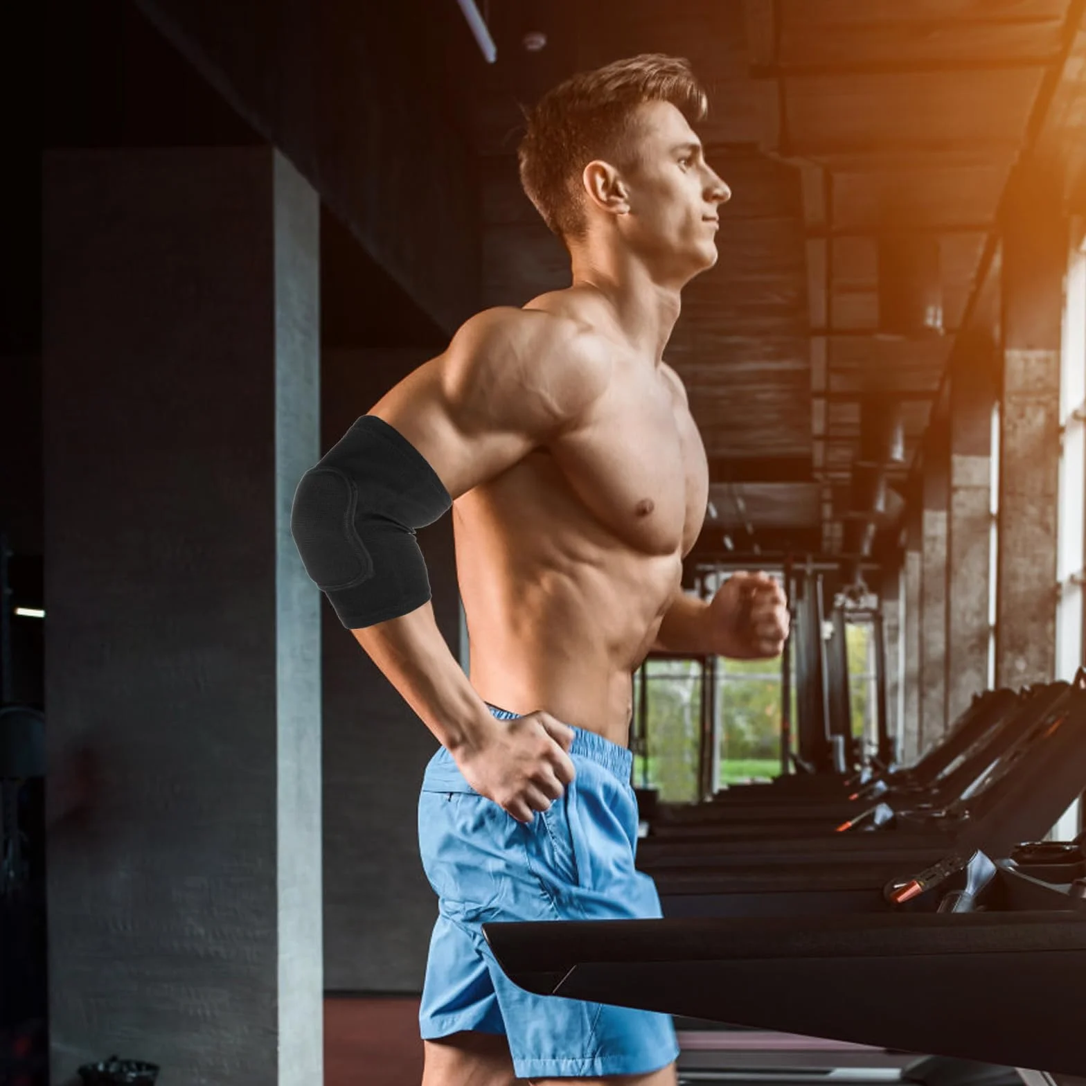 Sibba Compression Coudières Support D'Épaule Fitness Genouillères Volleyball Basketball Respirantes Enfants Hommes Femmes