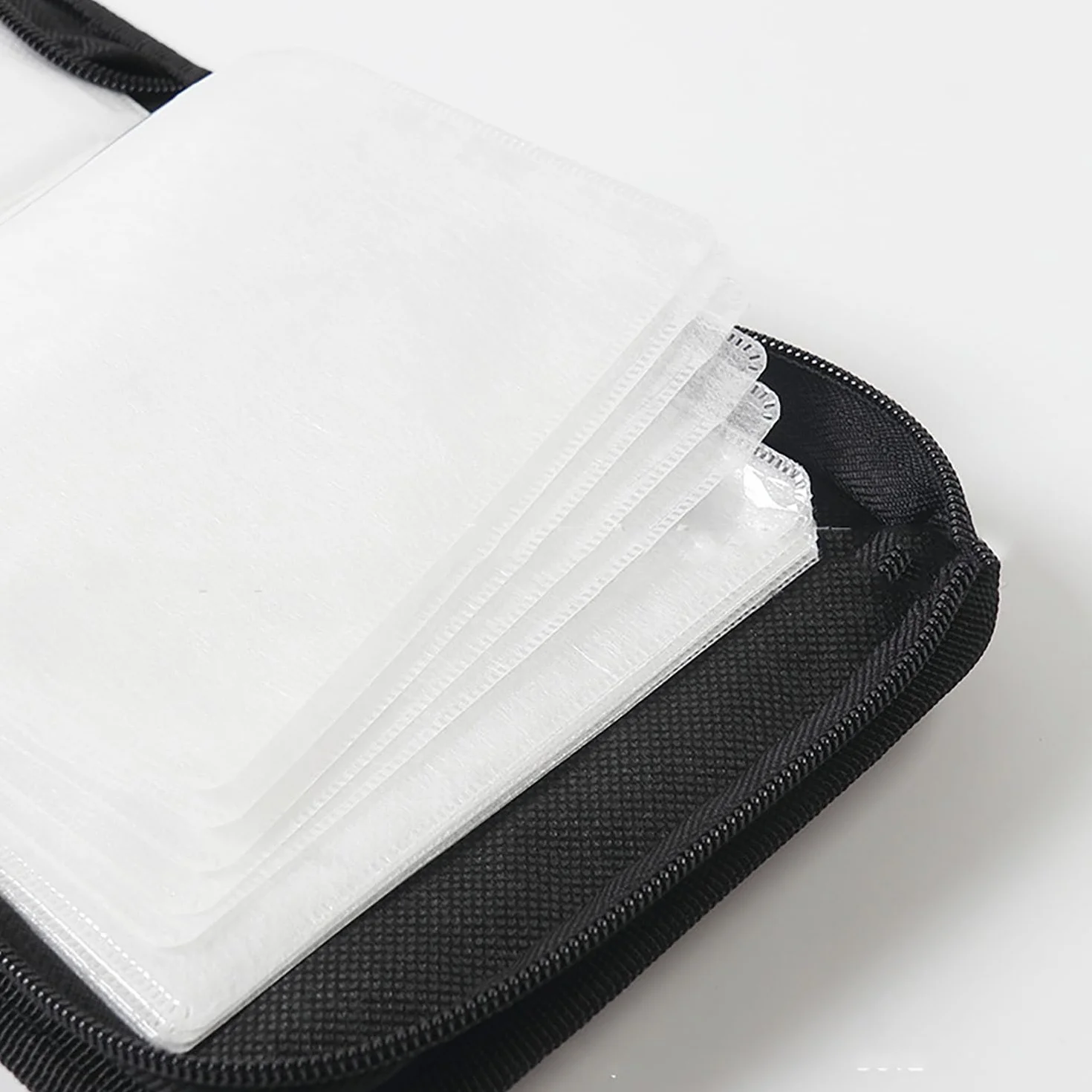 Sac de Rangement CD pour 40 Disques, DVD, Rouge Voiture Maison