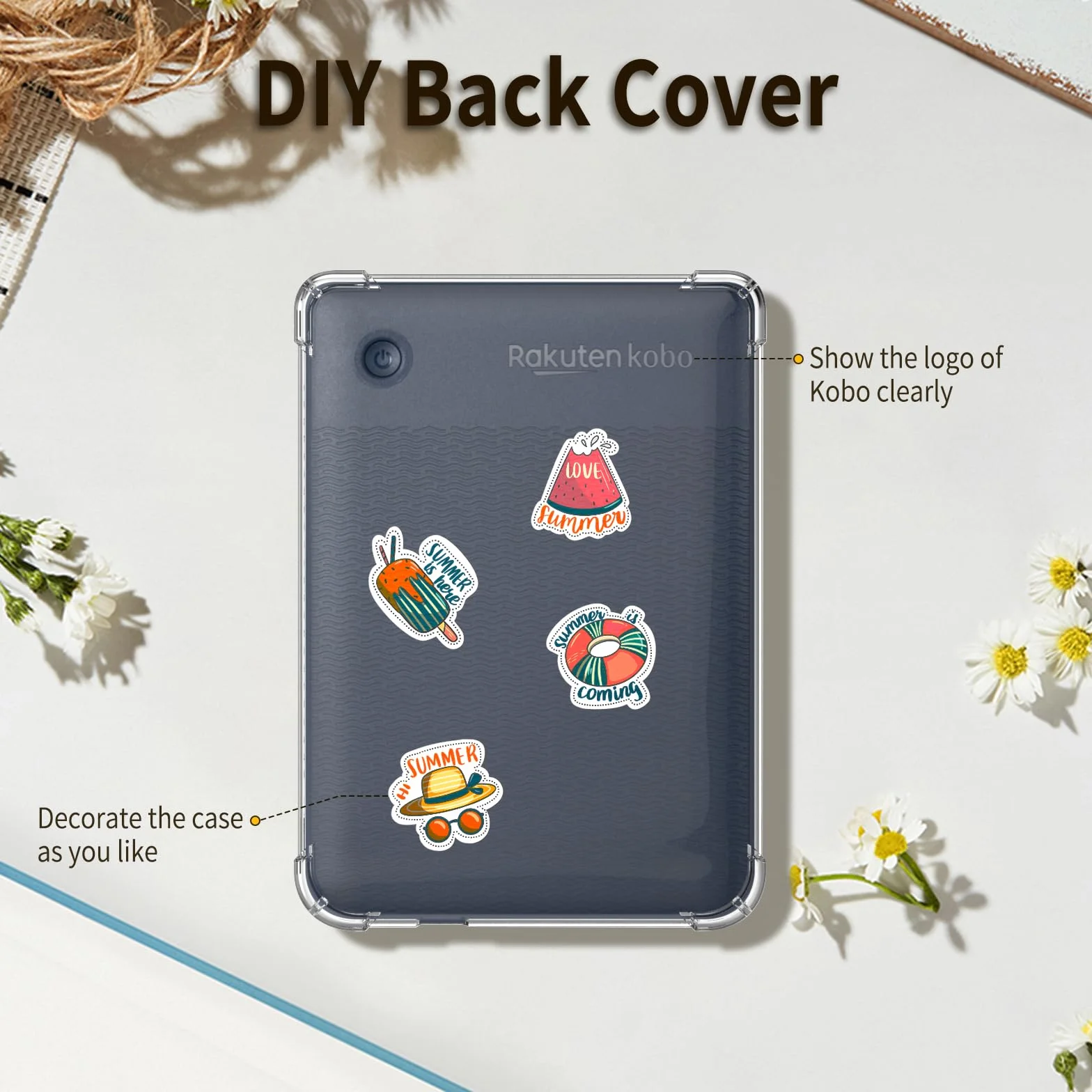 Vancle Étui pour Kobo Clara Colour(2024) & Kobo Clara BW(2024) & Kobo Clara 2E (2022) 6" Housse avec Coins renforcés Étui pour Clara 2E Ereader Clara 2E Coque
