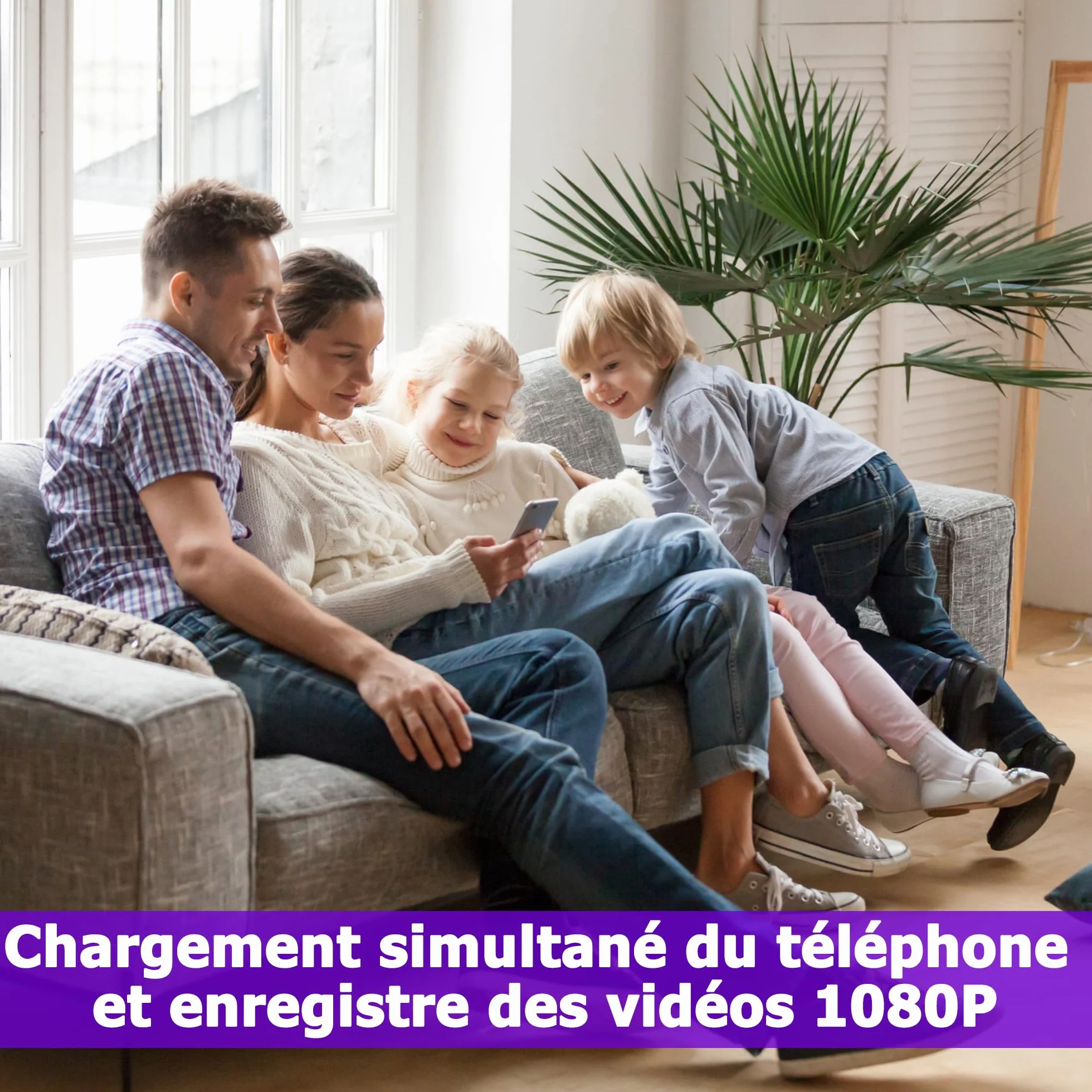 Camera Espion 1080P Camera Surveillance WiFi Mini Caméra Espion sans Fil Cameras Espion WiFi A Distance Discrete Micro Caméra Espion Spy Cam sans Fil Detecteur Mouvement