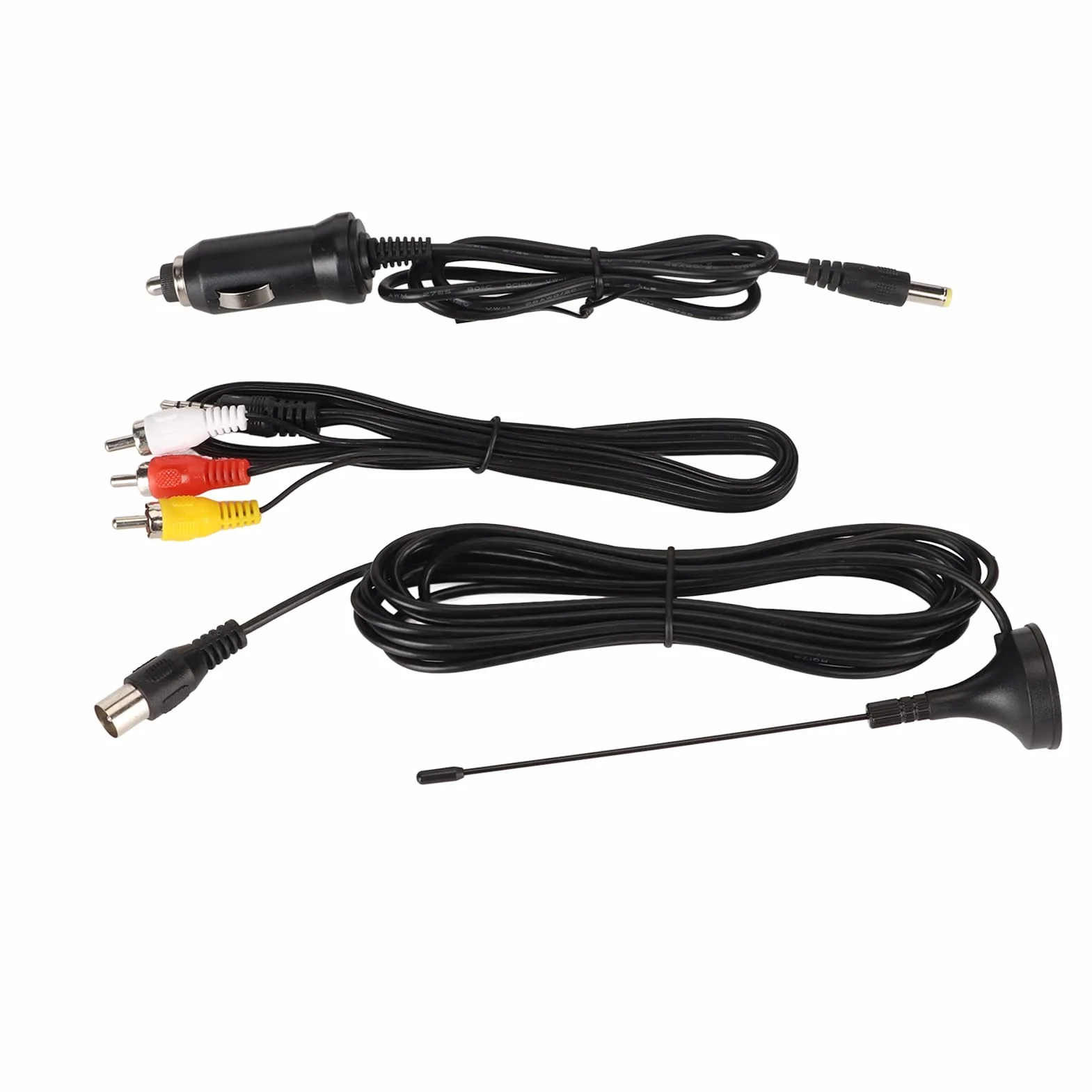 Téléviseur Portable 12 Pouces, Téléviseur Numérique LED 1080p DVBT/T2 avec Port USB et Emplacement pour Carte de Stockage, TV LED avec Support Pliable, pour Voiture, Caravane,