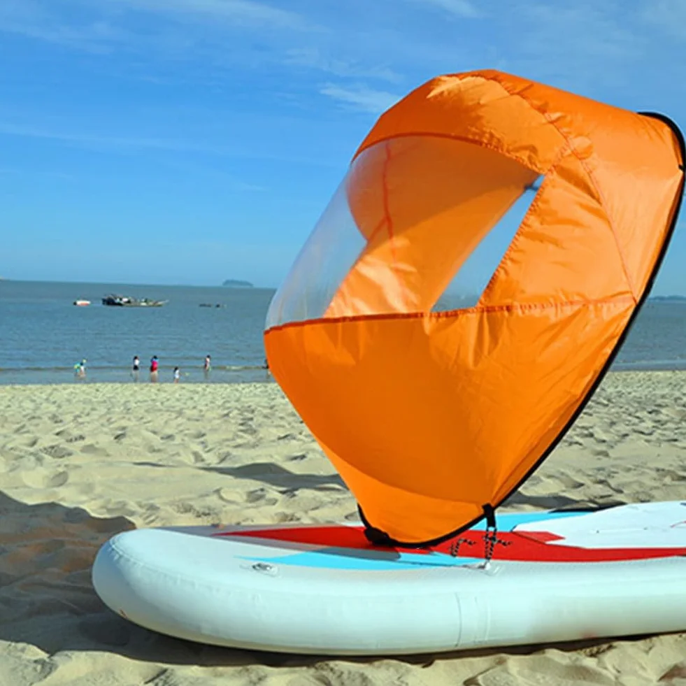 Voile de kayak orange en PVC pour planche de paddle