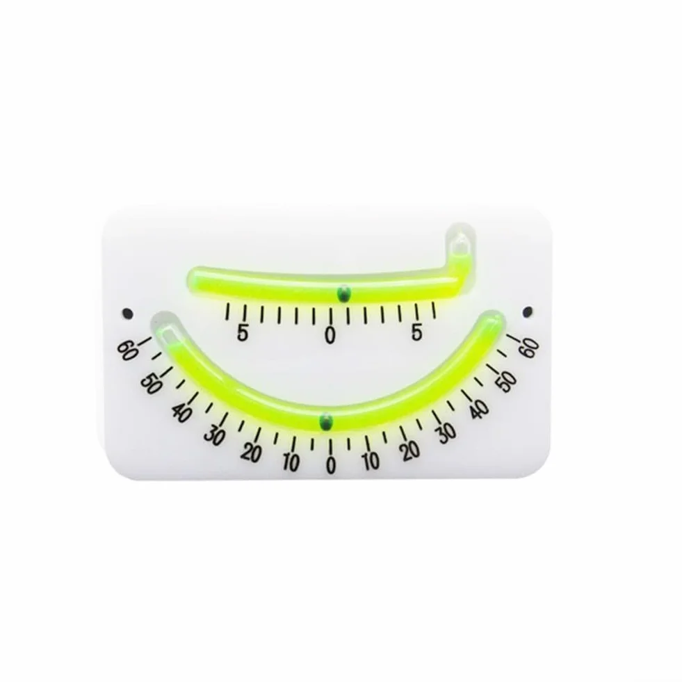Inclinomètre professionnel pour bateau niveau d'angle marin double tube visibilité nocturne voiliers yachts blanc vert