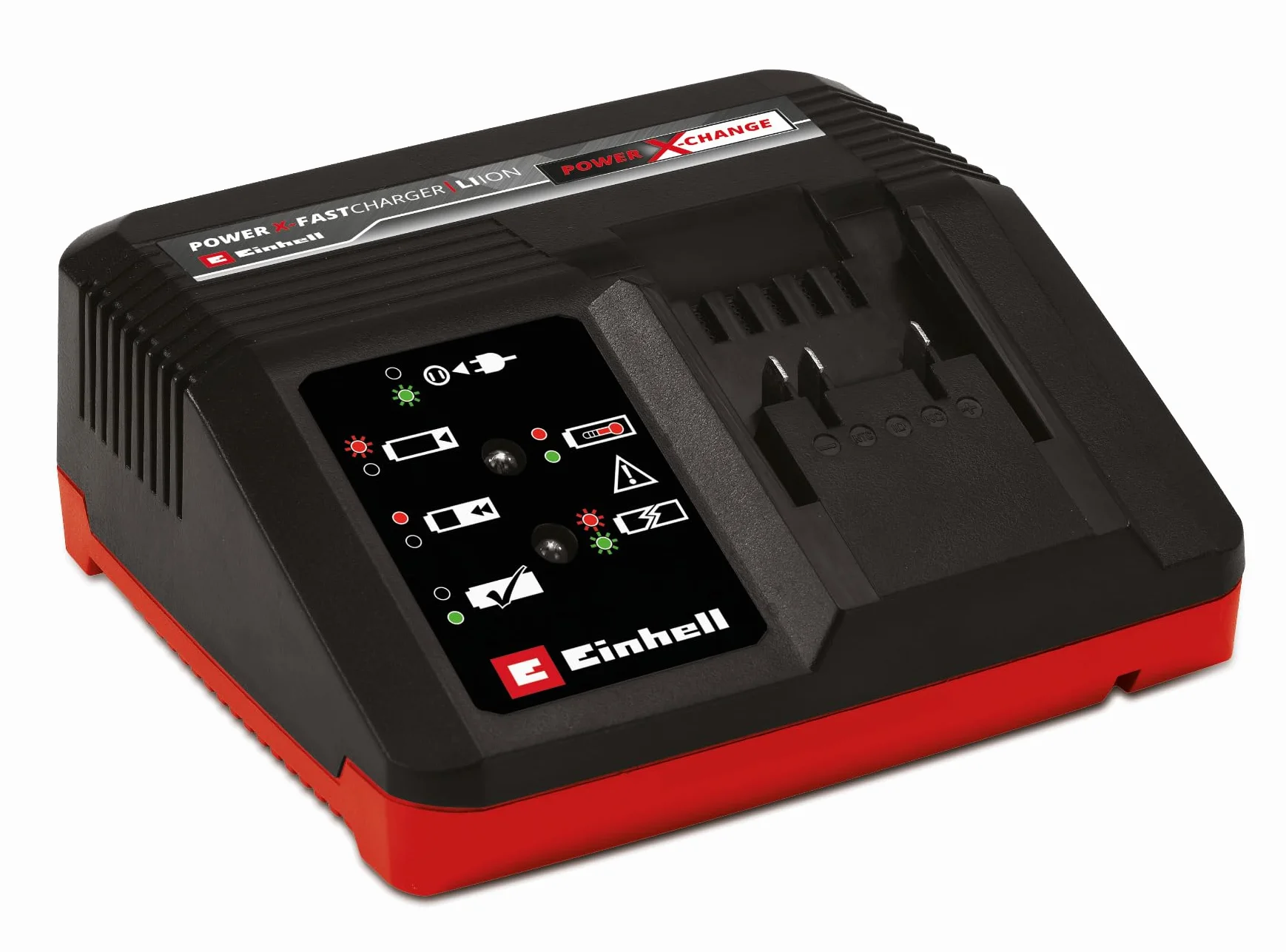 Einhell Chargeur Rapide Power X-Change (18V, Lithium-ION, 200-260V, 50-60 Hz, Charge Rapide 4 A, contrôle de la Batterie pour Un processus de Charge Optimal)