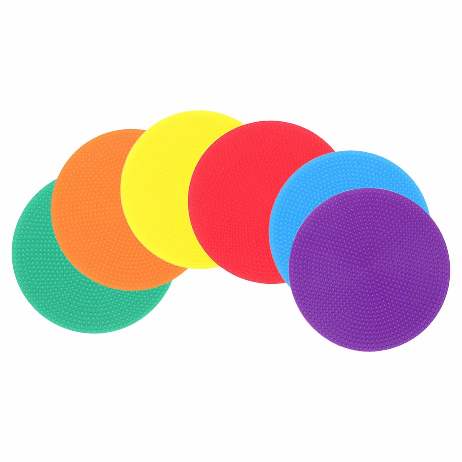 LALAFINA Coupe du Monde 6pcs Marqueurs de Points Football Entraînement en Plastique Antidérapants