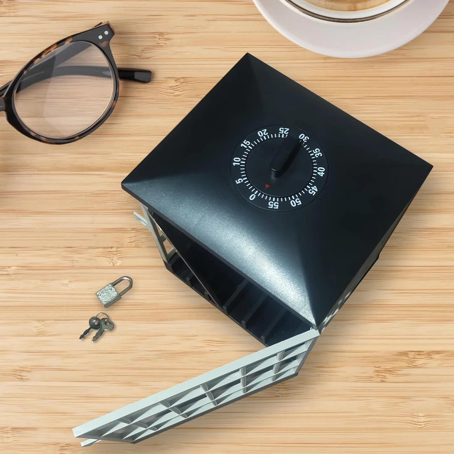Prison pour Portable avec minuterie et clé - La Solution Ultime pour Les accros du Portable - Mad Monkey