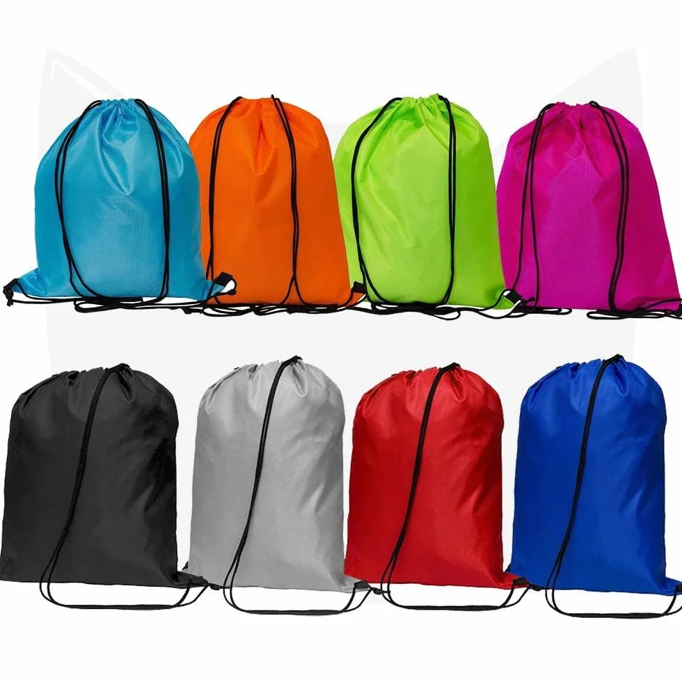 Sacs de sport avec cordon de serrage Lot de 2 en polyéthylène pour homme femme voyage plage