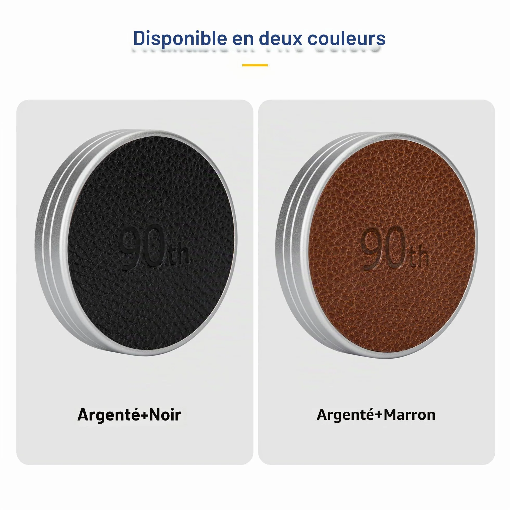 JJC Bouchon D'objectif en Métal pour Appareil Photo Fuji Instax Mini Evo, Accessoires Mini Evo en Aluminium avec Surface en Cuir et Intérieur en EVA Souple, Marron