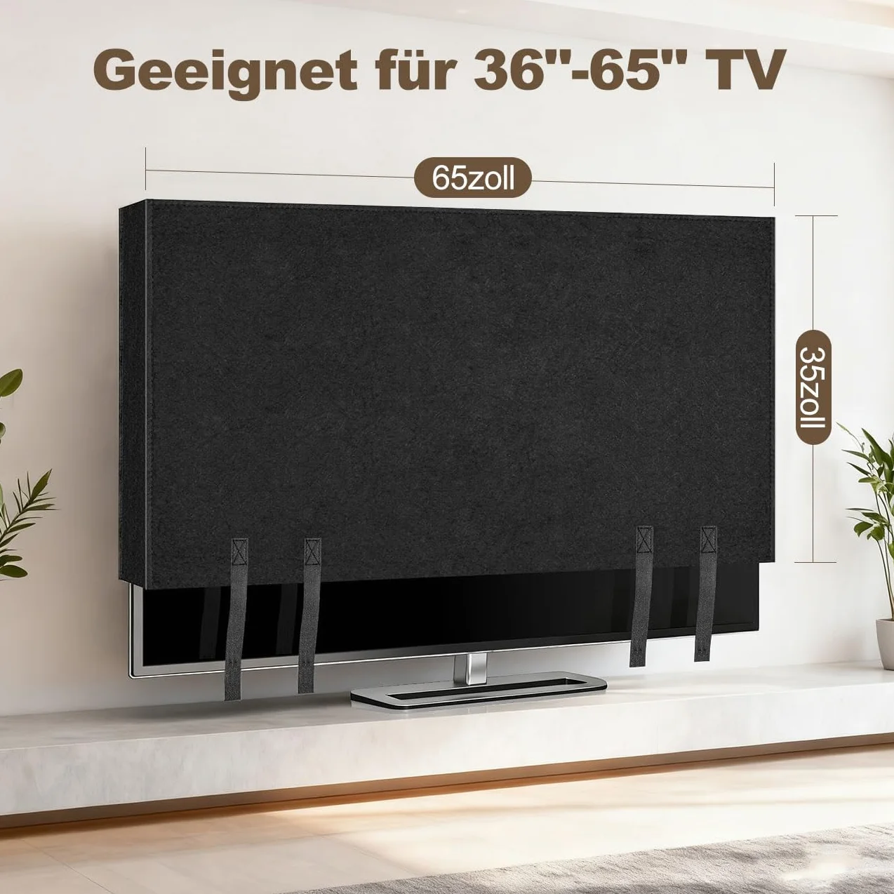 Housse de protection pour TV écran plat 65 x 36 pouces déménagement rénovation stockage